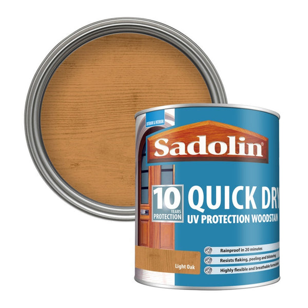 10 Year Quick Dry Woodstain 1L - Light Oak