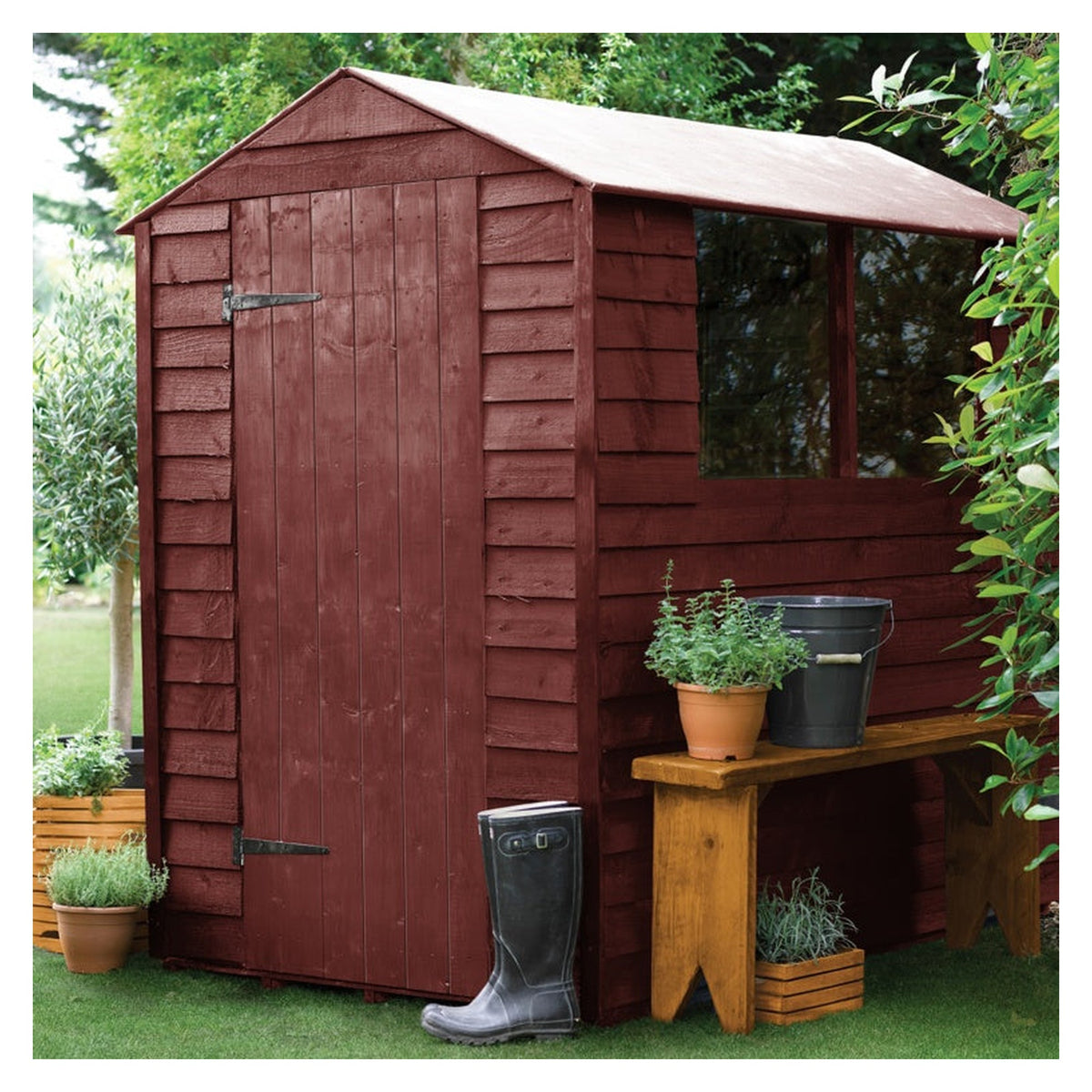 10 Year Quick Dry Woodstain 1L - Mahogany, view 2