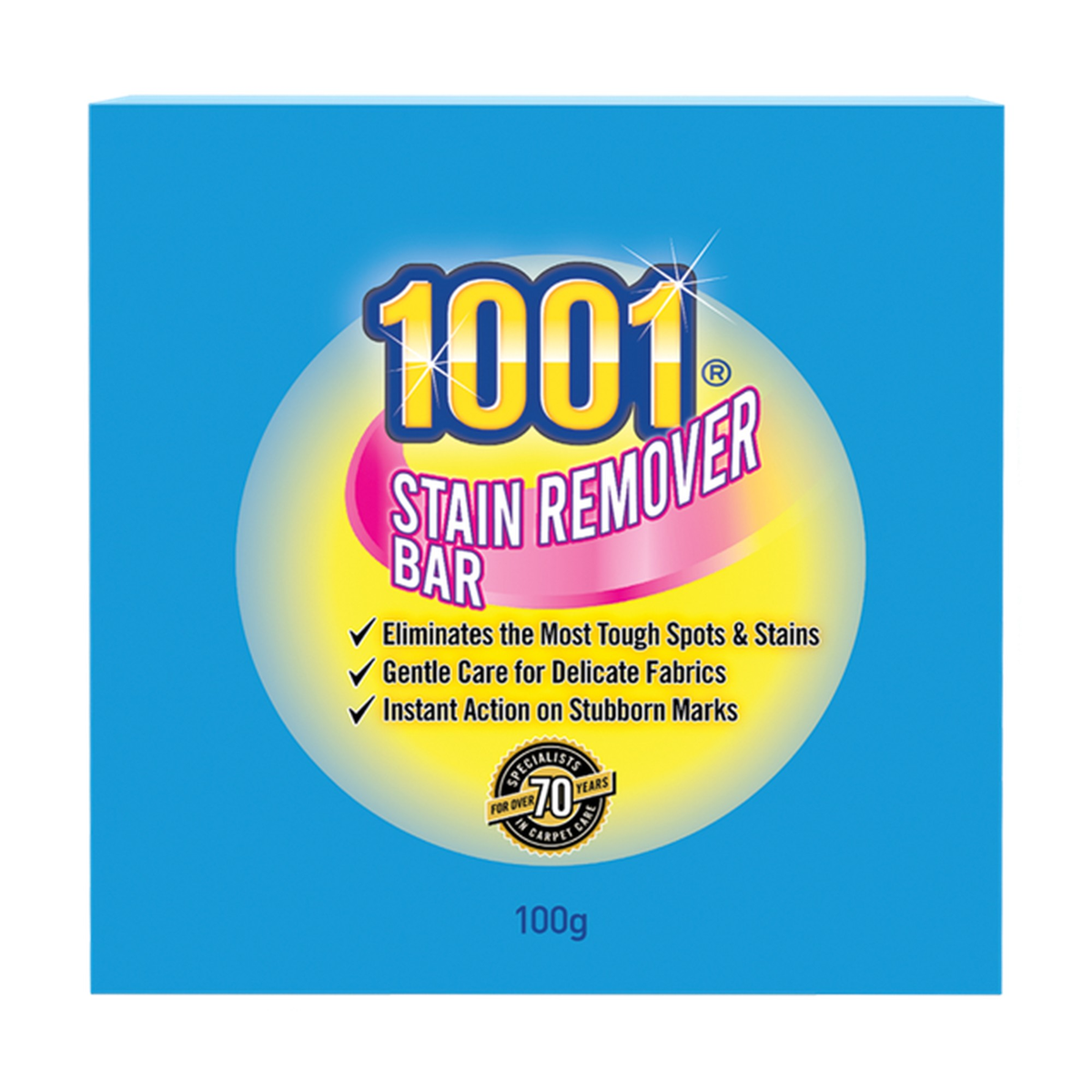 1001 Stain Remover Bar boxed enzyme stain block