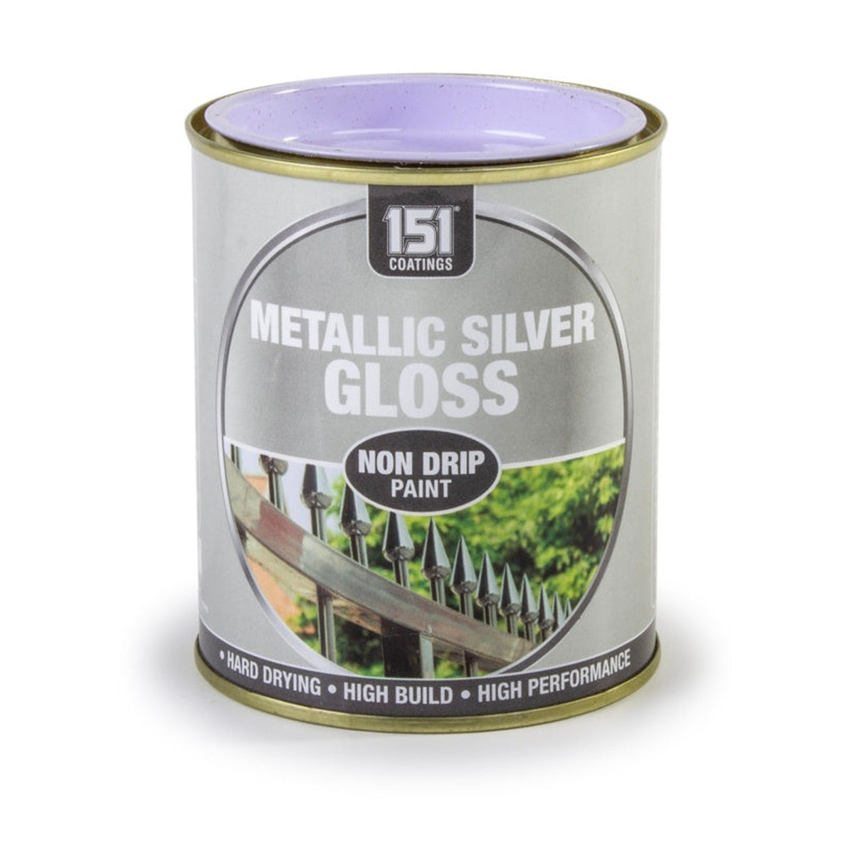 151 Coatings metallic silver non drip paint 300ml