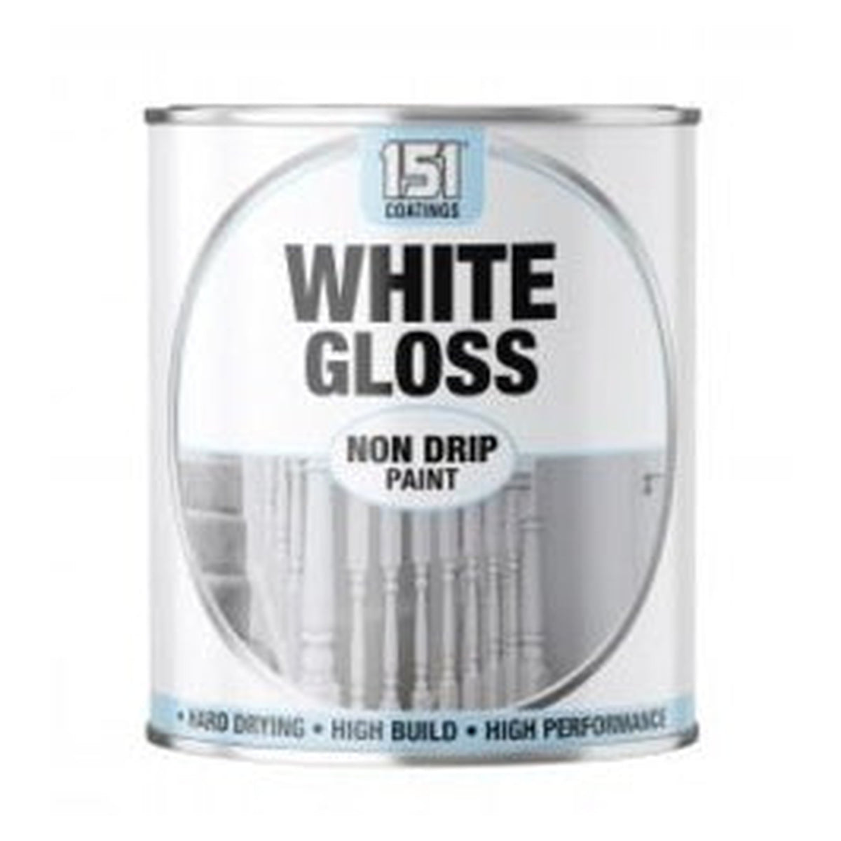 151 Coatings white non drip gloss paint 300ml tin