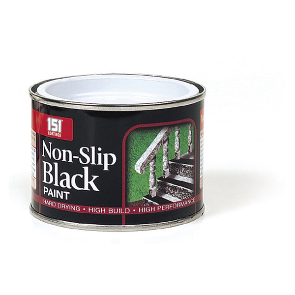 151 Coatings non slip matt black floor paint 180ml tin