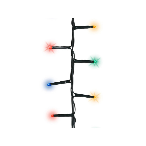 2000 LED Compact Twinkle Lights - Multi Coloured with Green Cable