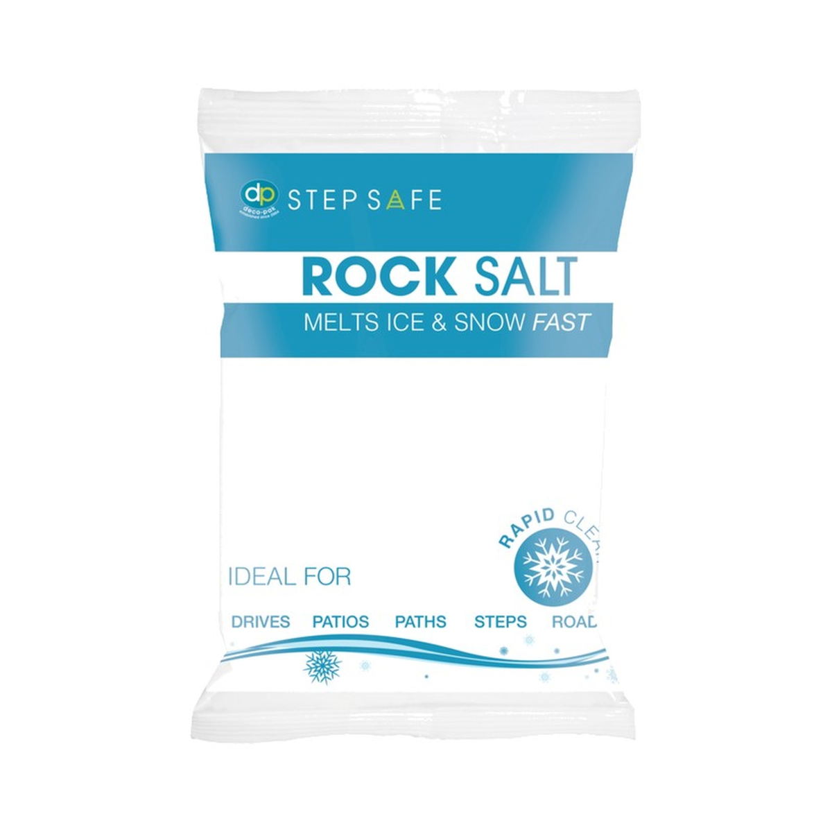 Deco-Pak Brown Rock Salt for Ice and Snow - Approx 20kg