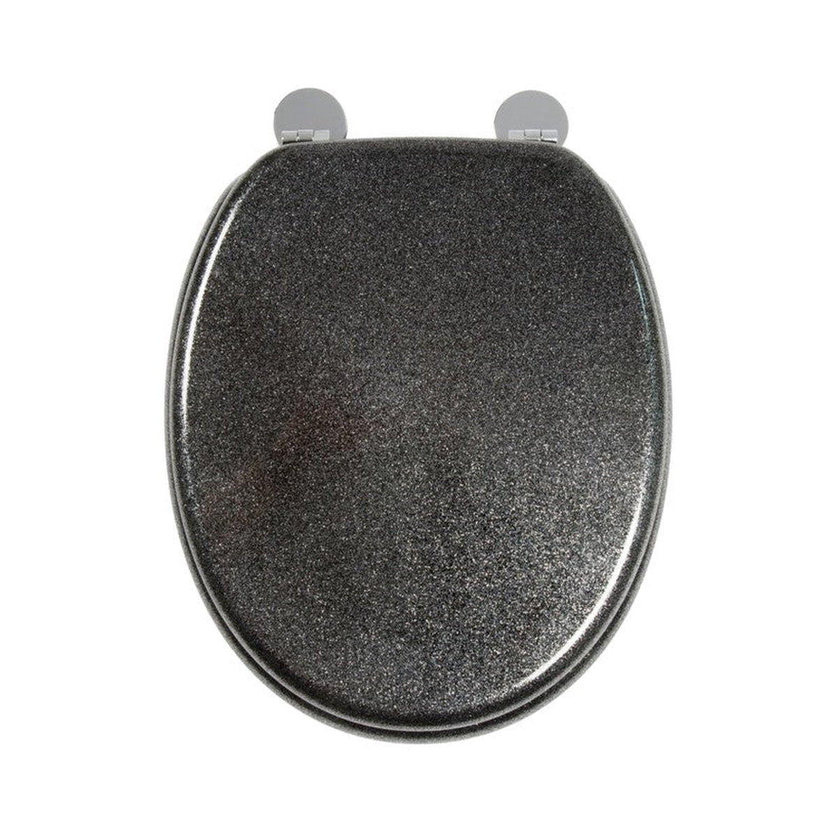 Croydex Flexi-Fix Quartz Black Thermoset Toilet Seat