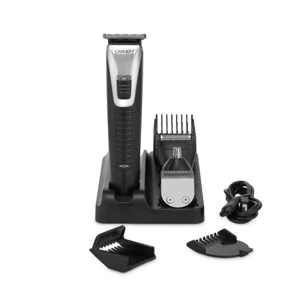 4 In 1 Grooming Set - Black & Silver