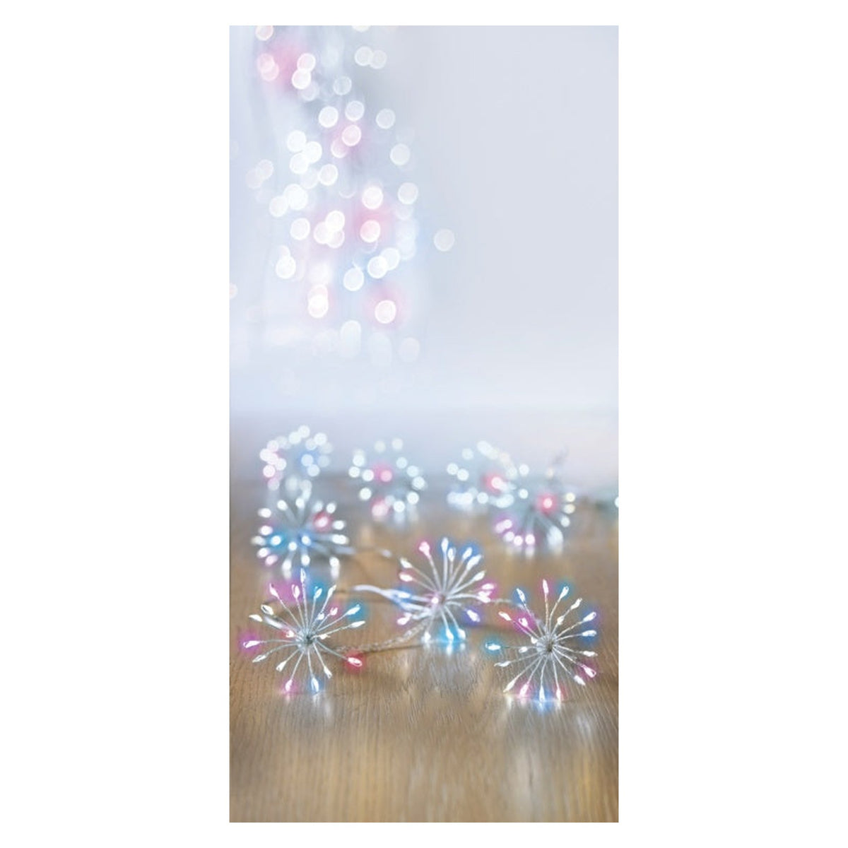 400 LED Multi Action Starburst Stringlights - Rainbow, view 2