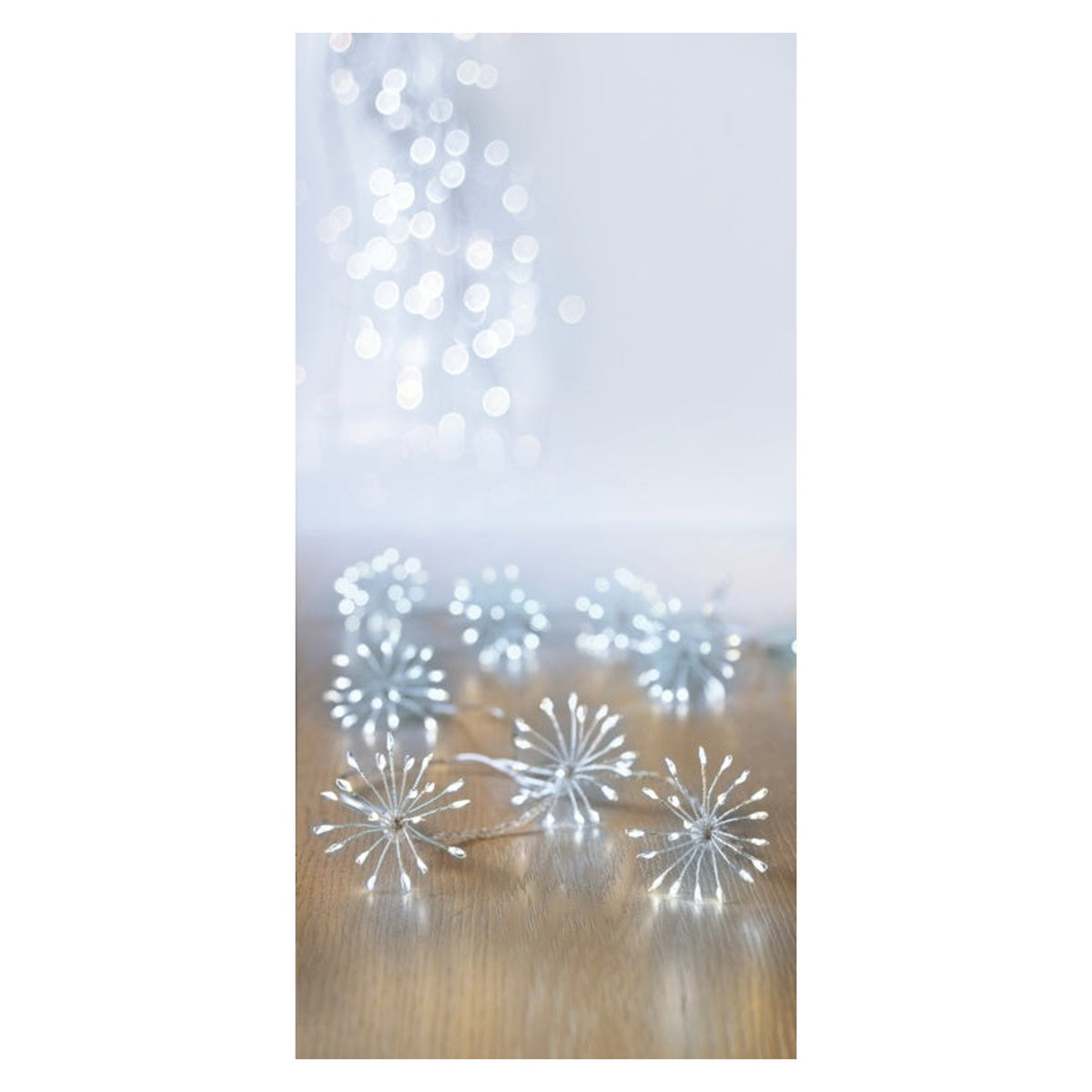 400 LED Multi Action Starburst Stringlights - White, view 2