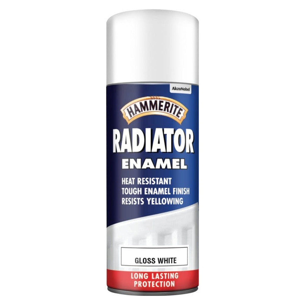 Hammerite Radiator Spray Paint, White Gloss, 400ml