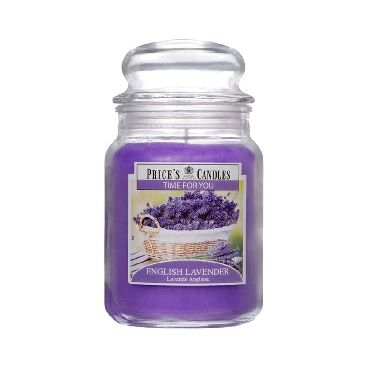Price's Candles Time For You Large Jar Candle, English Lavender