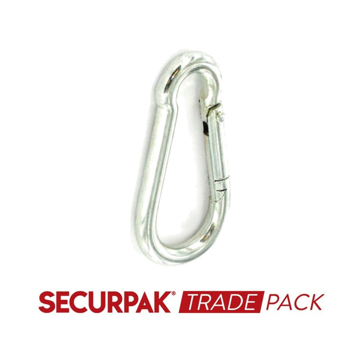 Securpak Snap Hooks, Zinc Plated, M8, Pack of 5