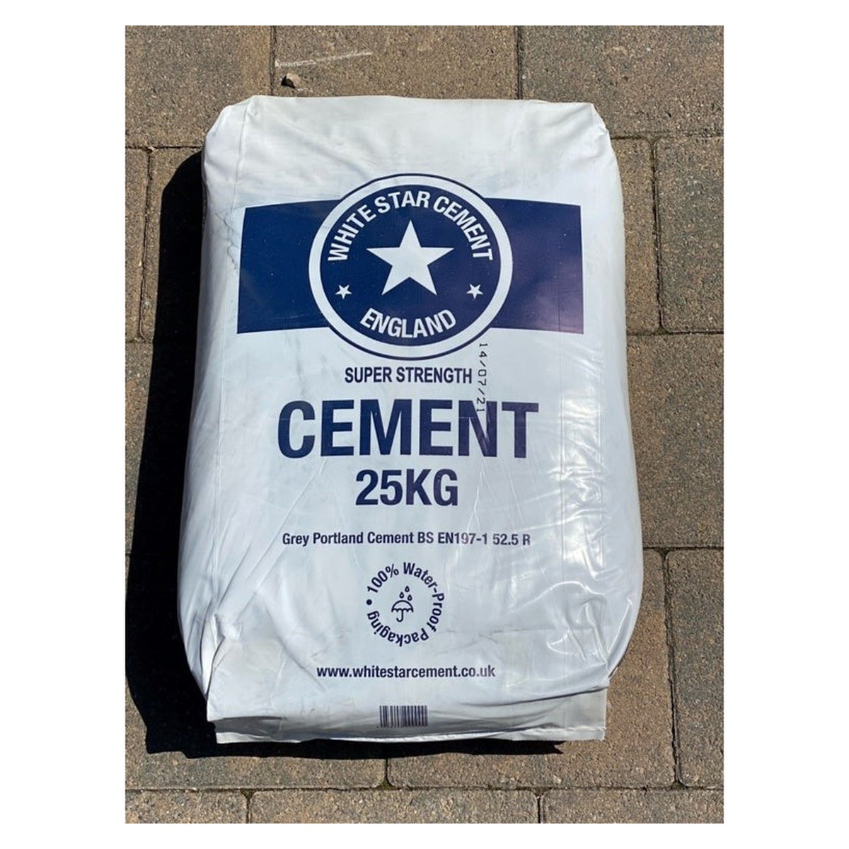 Whitestar High Strength Grey Cement CEM I 52,5R 25kg