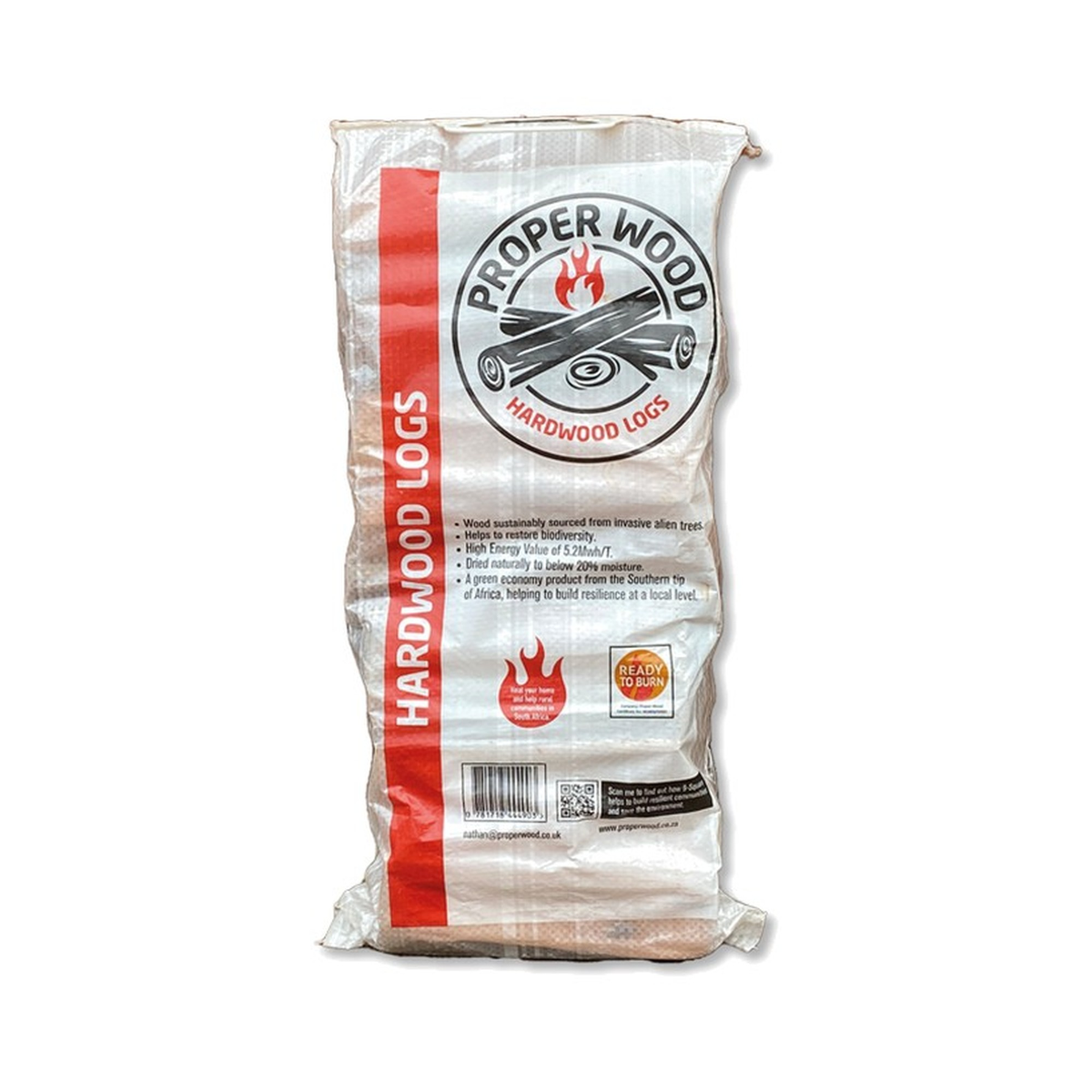 Proper Wood Hardwood Logs - Ready to Burn, Single Bag