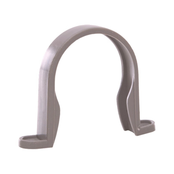 Davant 40mm Grey Pipe Clips Pack of 10