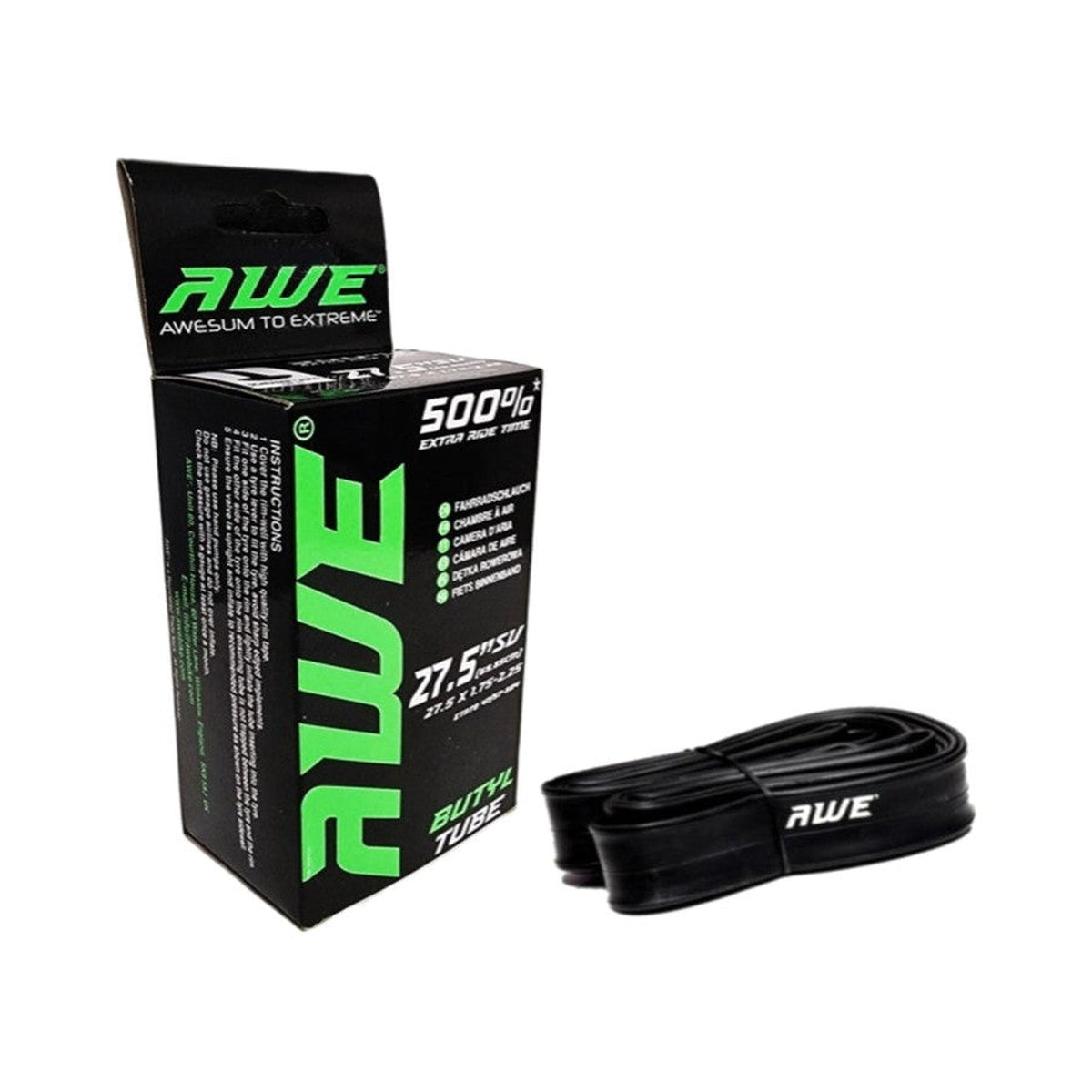 AWE Butyl Inner Tube 27.5 x 1.75-2.25in - Schrader Valve