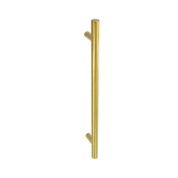 Securit Plain Bar Cabinet Handle, Satin Brass, 96mm