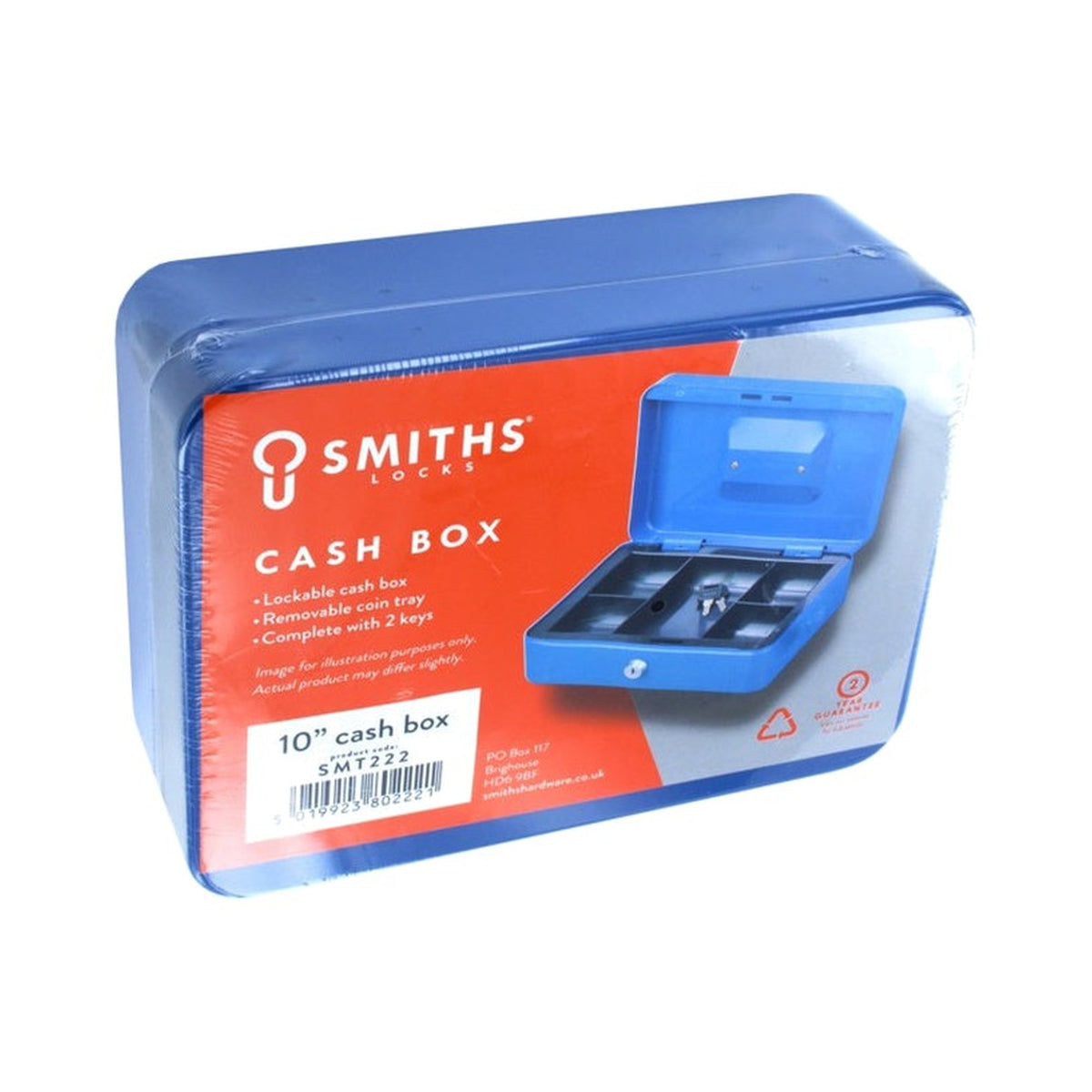 Smiths Locks Cash Box, 10 Inch