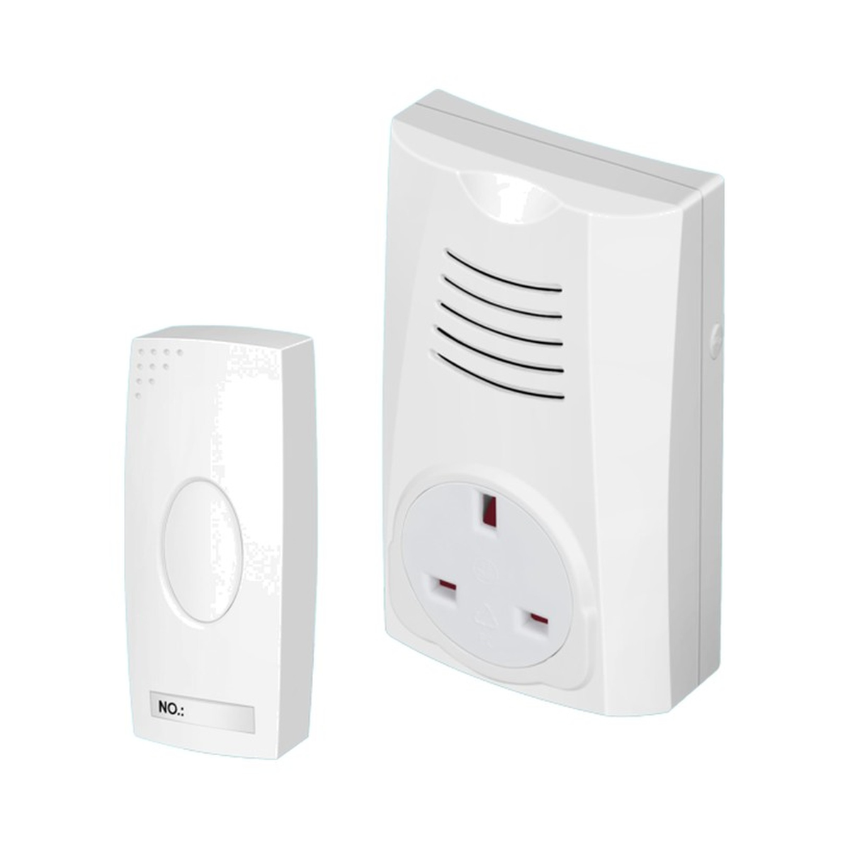 Securlec Plug-Through Wireless Doorbell and Chime 100m Range
