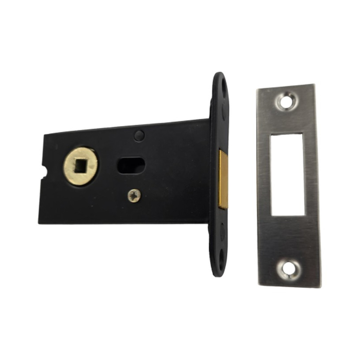Securit Bathroom Deadbolt for 5mm Spindle, Nickel Plated, 75mm