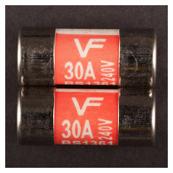 Jegs 30A BS1361 Consumer Unit Cartridge Fuses Pack of 2