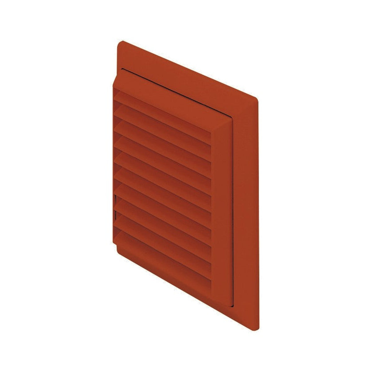 Securlec Multi-Fit Louvred Ducting Grille Terracotta 100mm