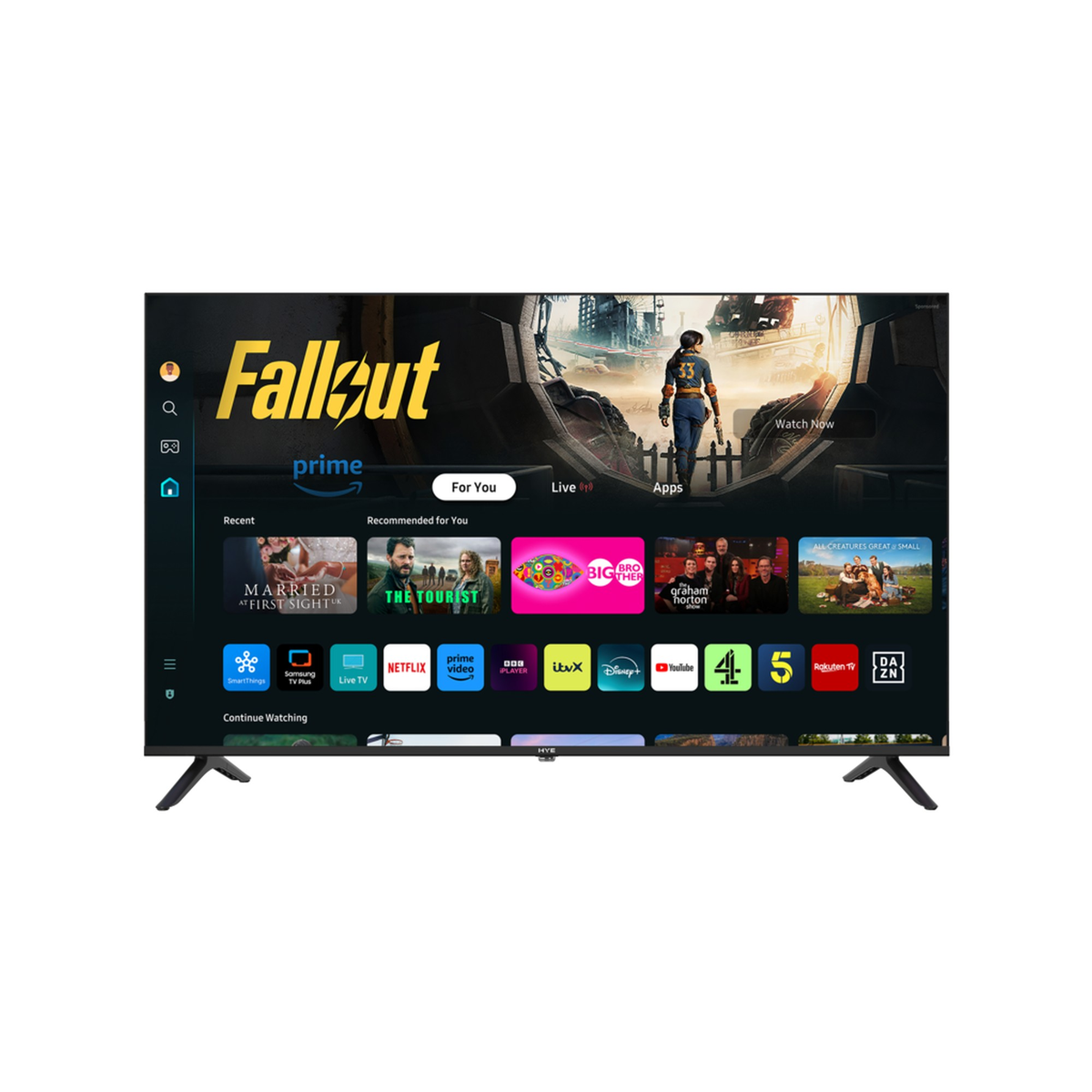 4K QLED Tizen OS WiFi Frameless Smart TV - 55", view 4