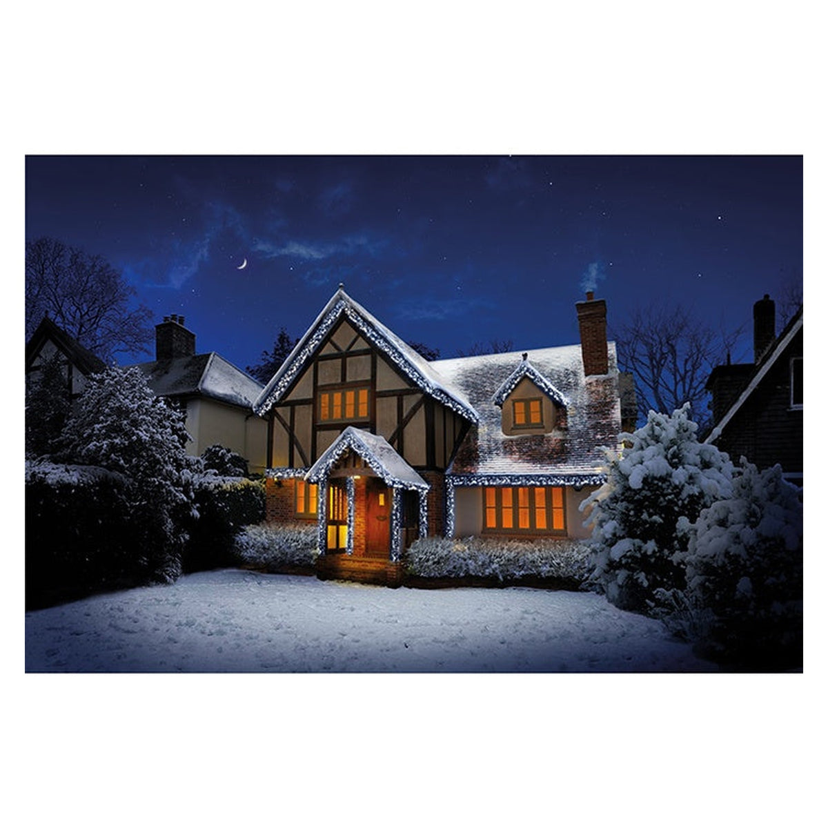 5000 LED Multi Action Cluster Brights With Timer - White /Green Cable, view 3