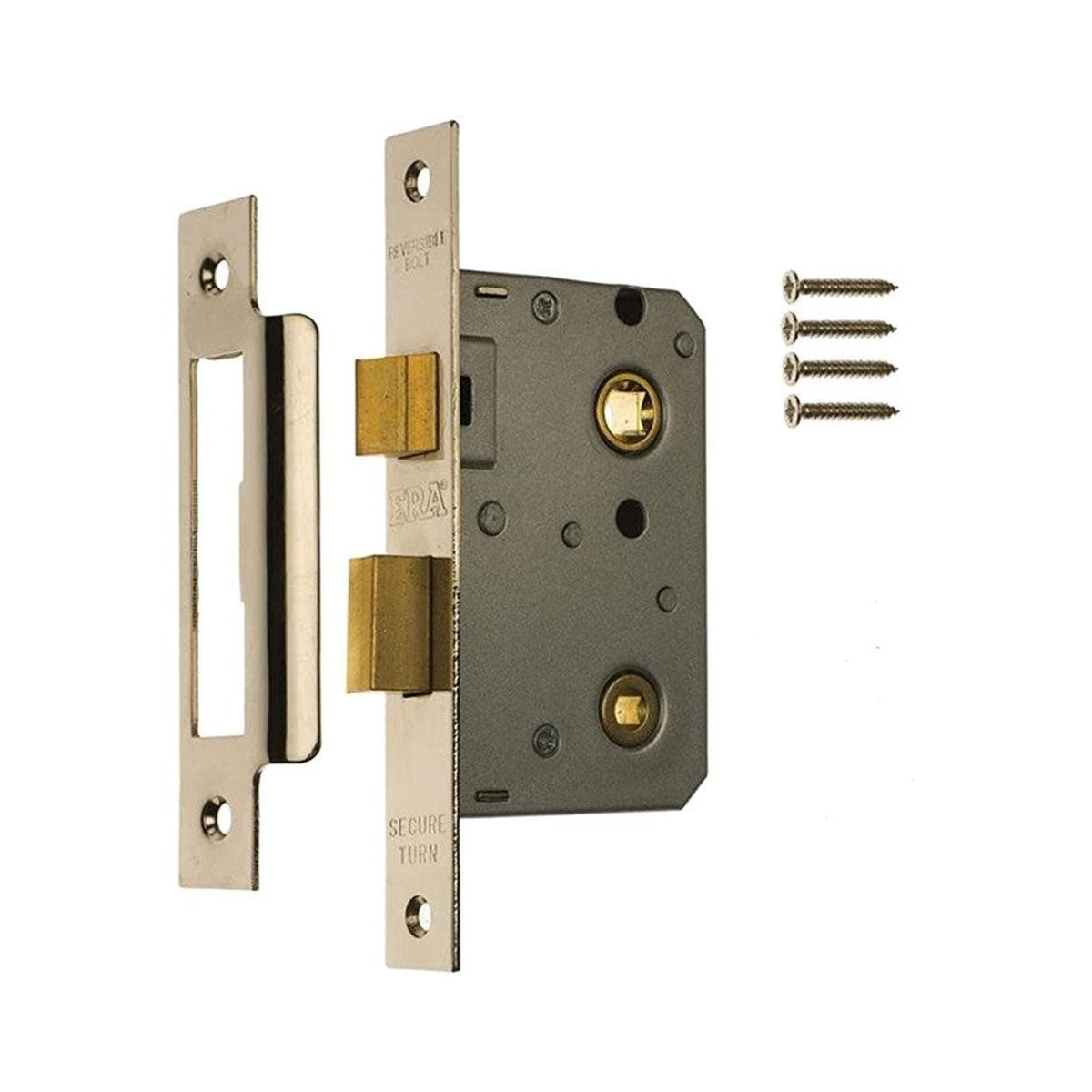 Era Bathroom Lock, Chrome, 3 Inch