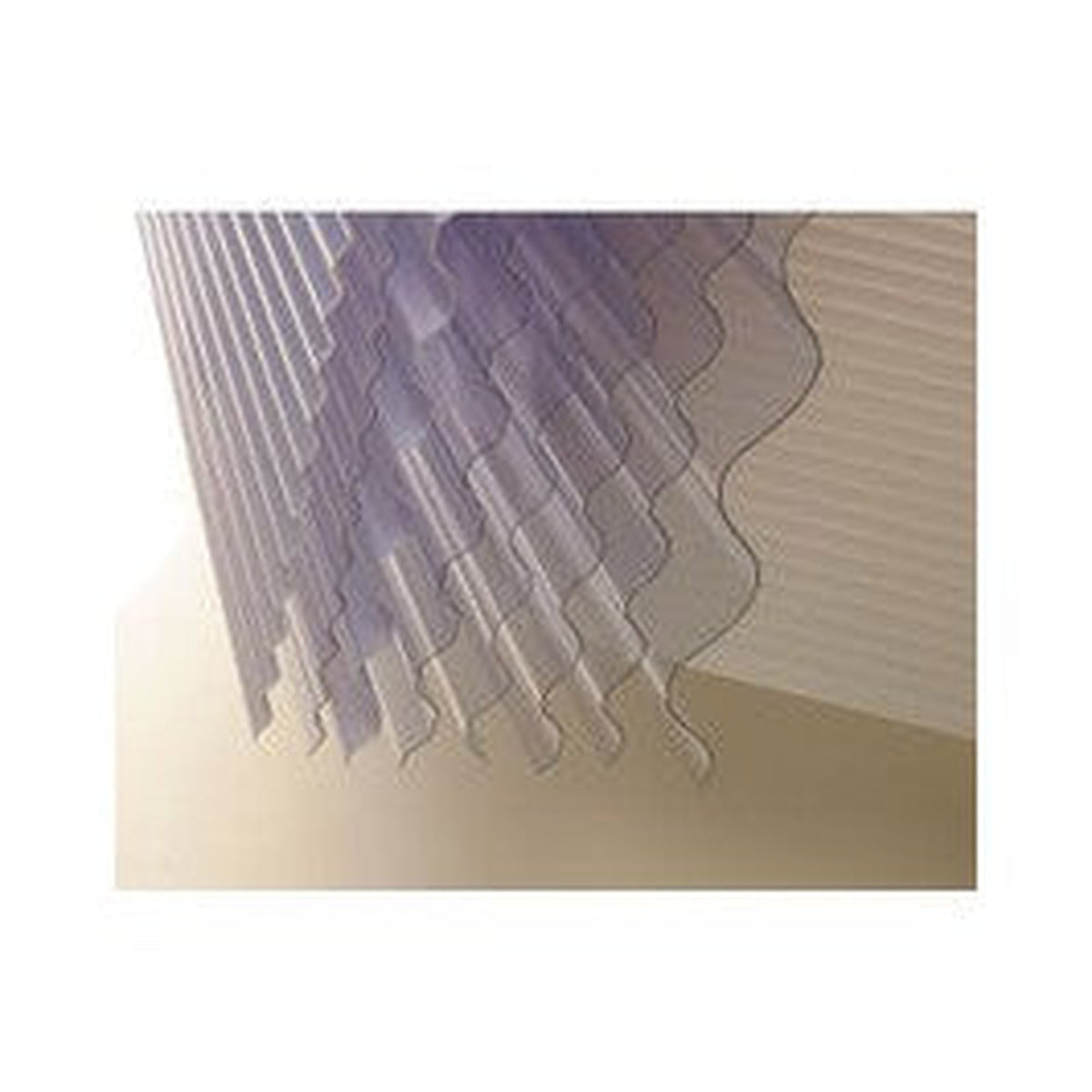Vistalux Lightweight Clear Corrugated PVC Sheet 3in x 30in x 10ft