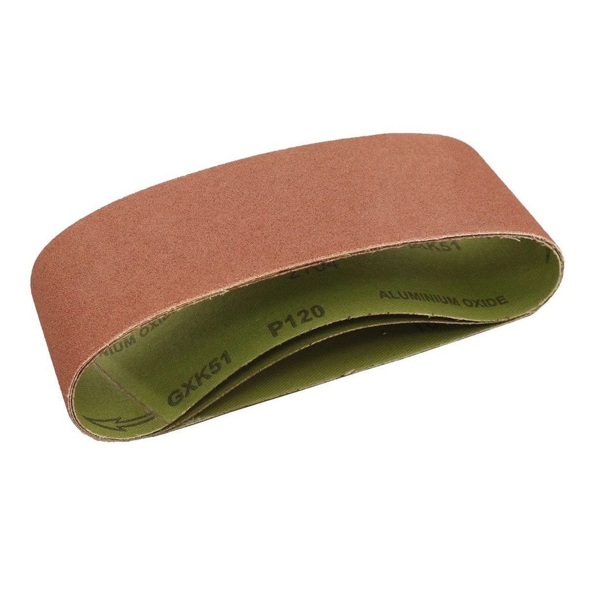 Abracs 75 x 533mm 120 grit sanding belt, view 2