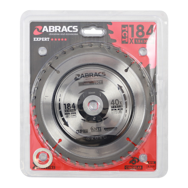 Abracs 184mm 40 tooth circular saw blade