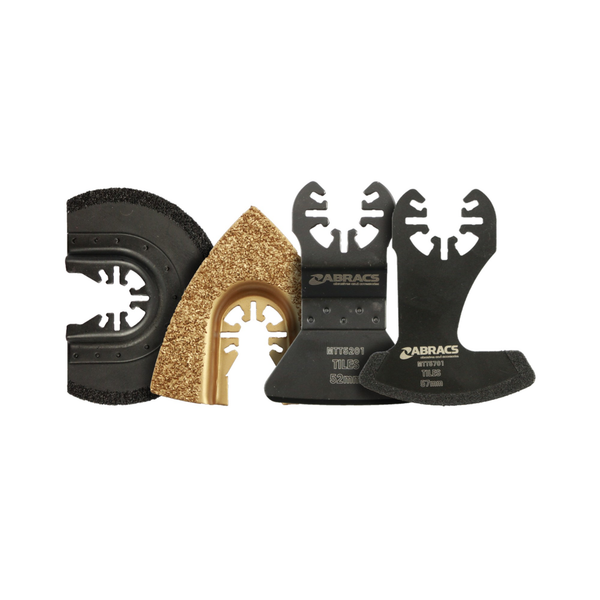 Abracs 4 piece multi tool tiling blade set