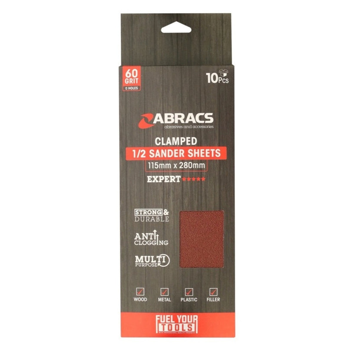 Abracs orbital clamped sanding sheets 60 grit