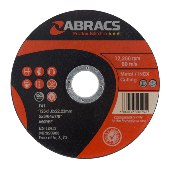Abracs Proflex 125mm extra thin cutting disc