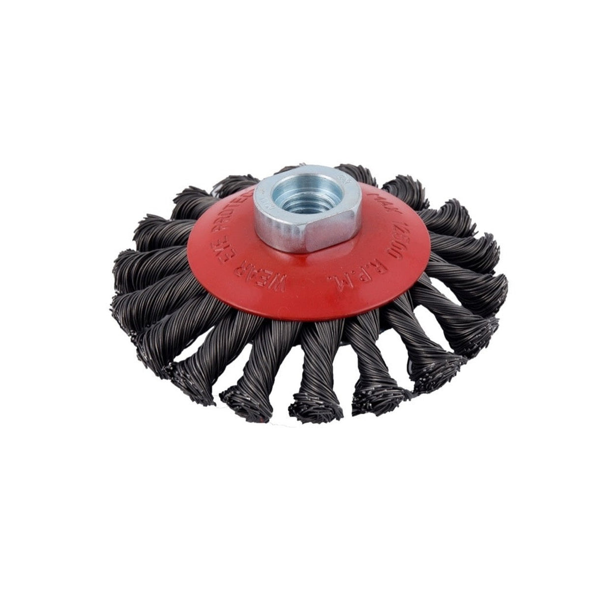 Abracs 100mm M14 twist knot bevel wire brush