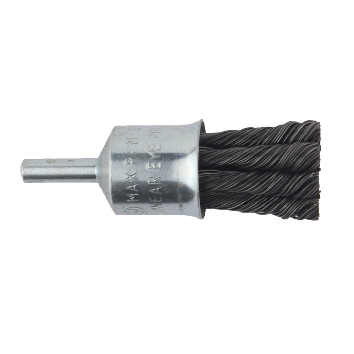 Abracs 22mm twist knot end brush with 6mm spindle