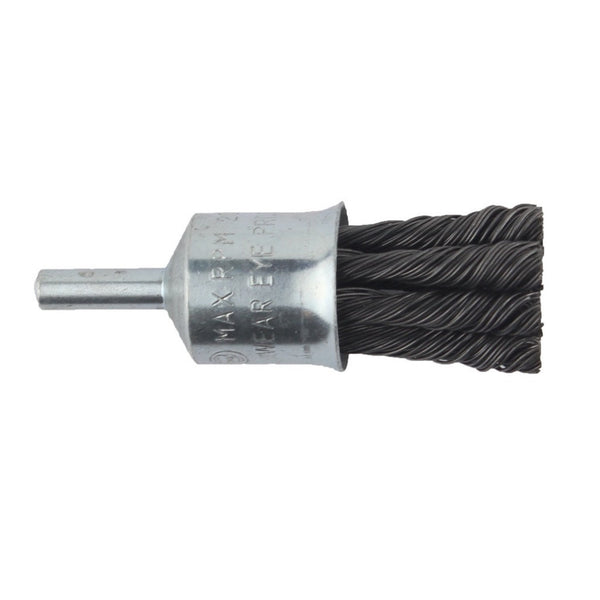 Abracs 22mm twist knot end brush with 6mm spindle