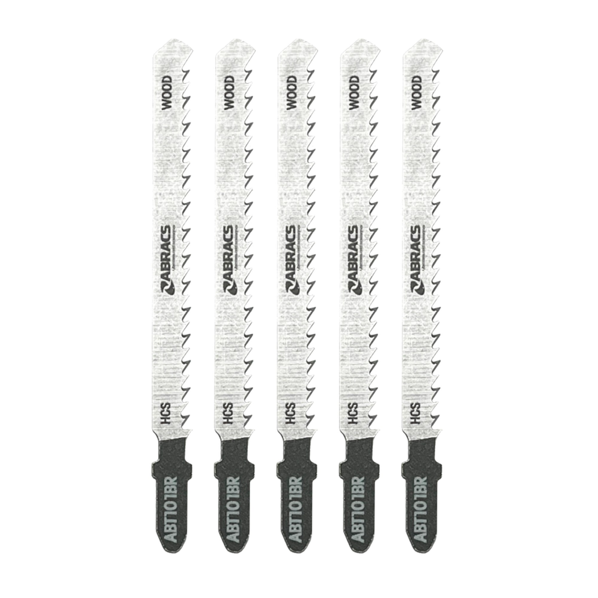 Pack of 5 Abracs 100mm jigsaw blades for wood, view 2