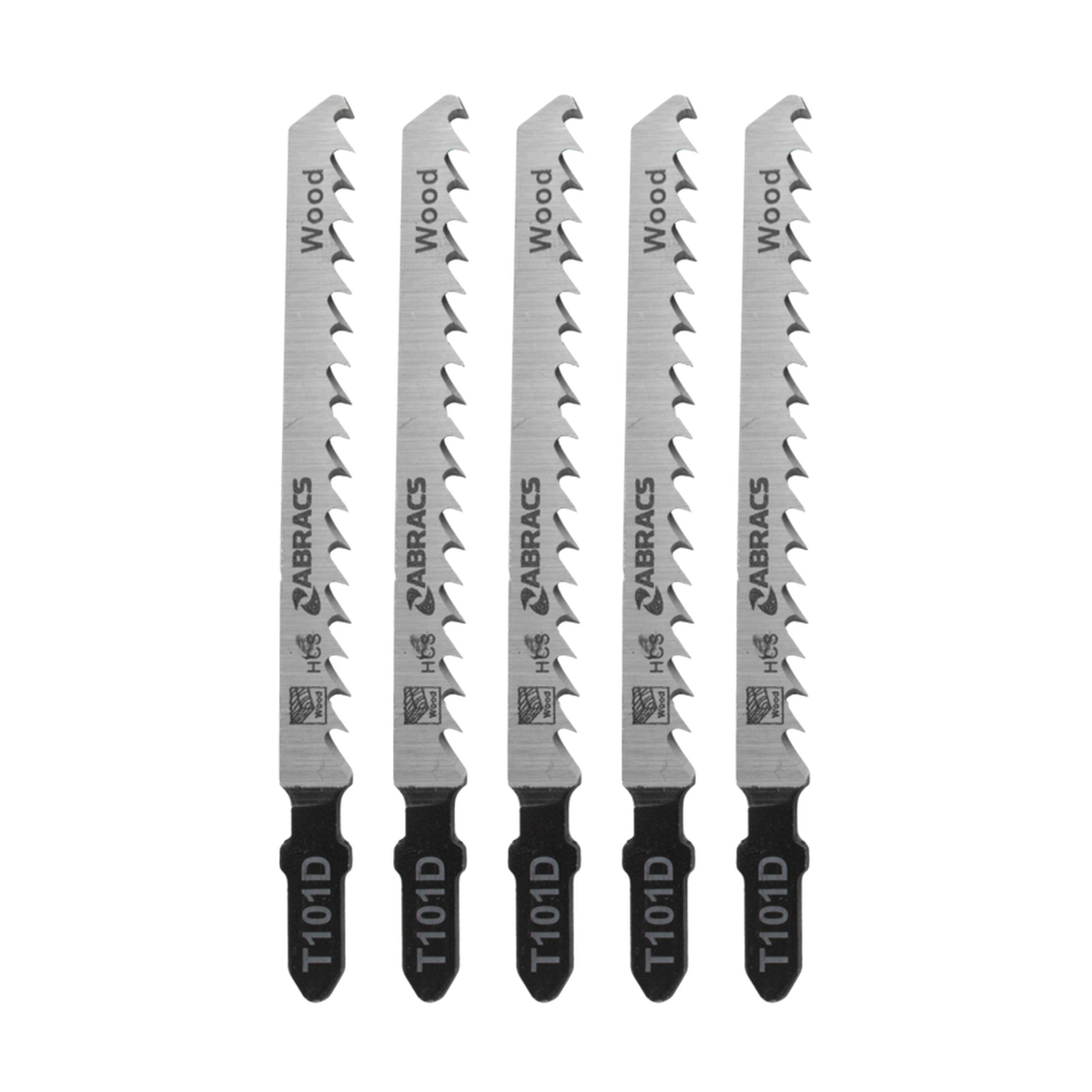 Abracs 100mm wood jigsaw blades, pack of 5, view 2