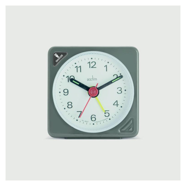 Acctim Ingot Crescendo alarm clock in grey