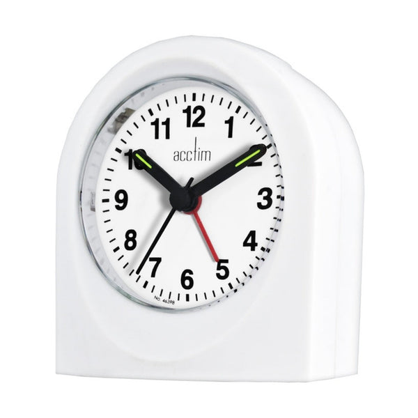 Acctim Palma white beep alarm clock