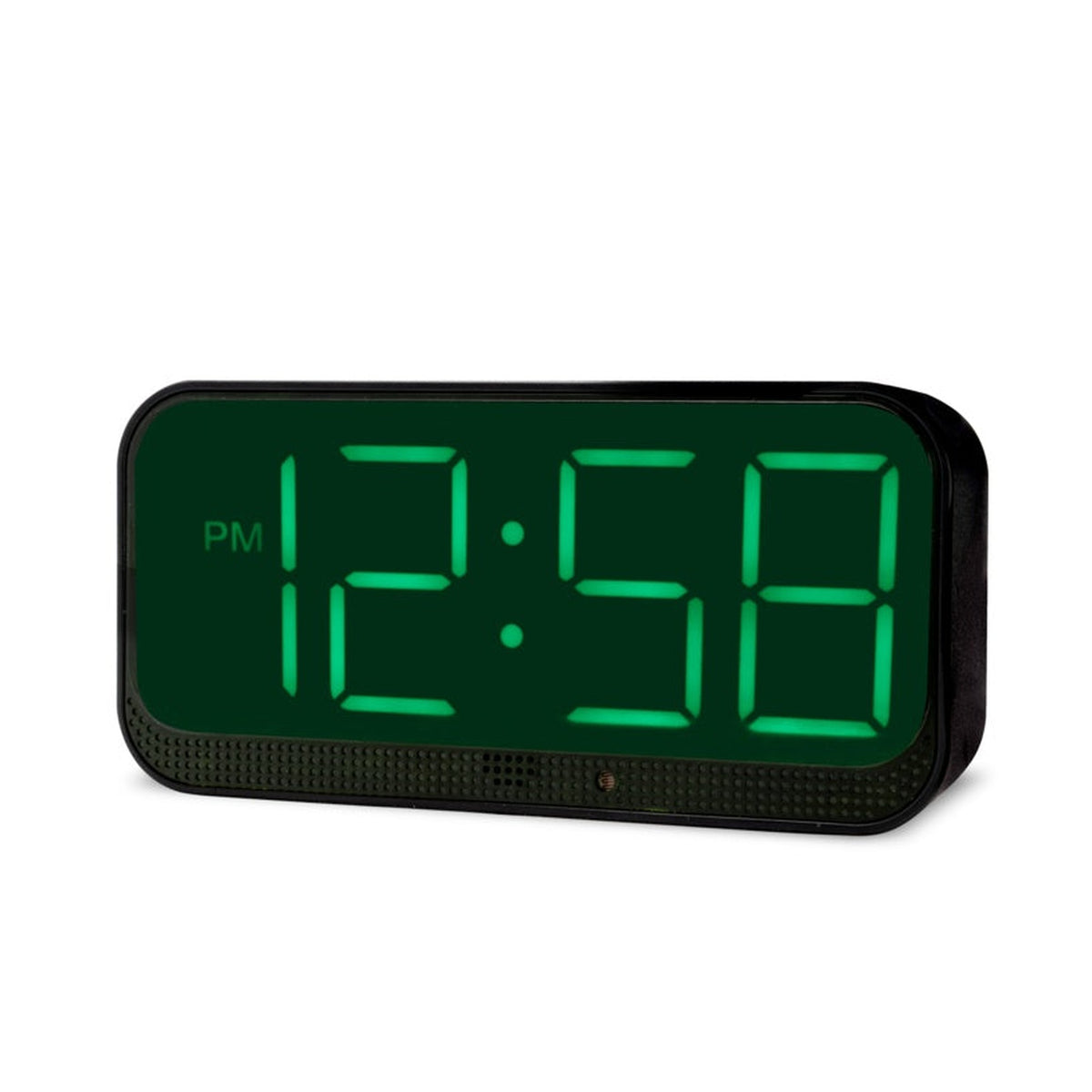 Acctim Silas black LED alarm clock, view 2