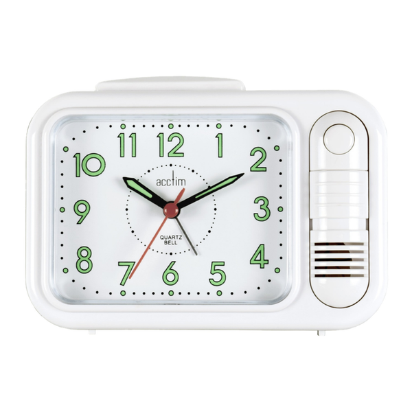 Acctim Sonnet white bell alarm clock