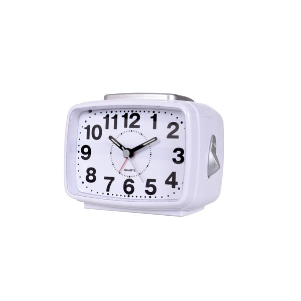 Acctim Titan 2 white sweep seconds alarm clock