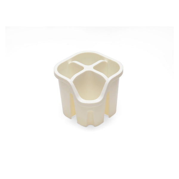 Addis cutlery drainer in Linen with four compartments