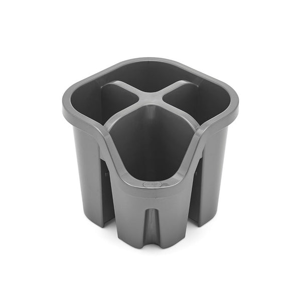 Addis metallic four-compartment cutlery drainer