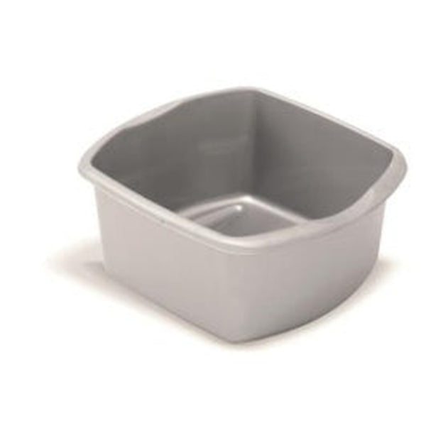Addis small metallic rectangular washing up bowl 8L