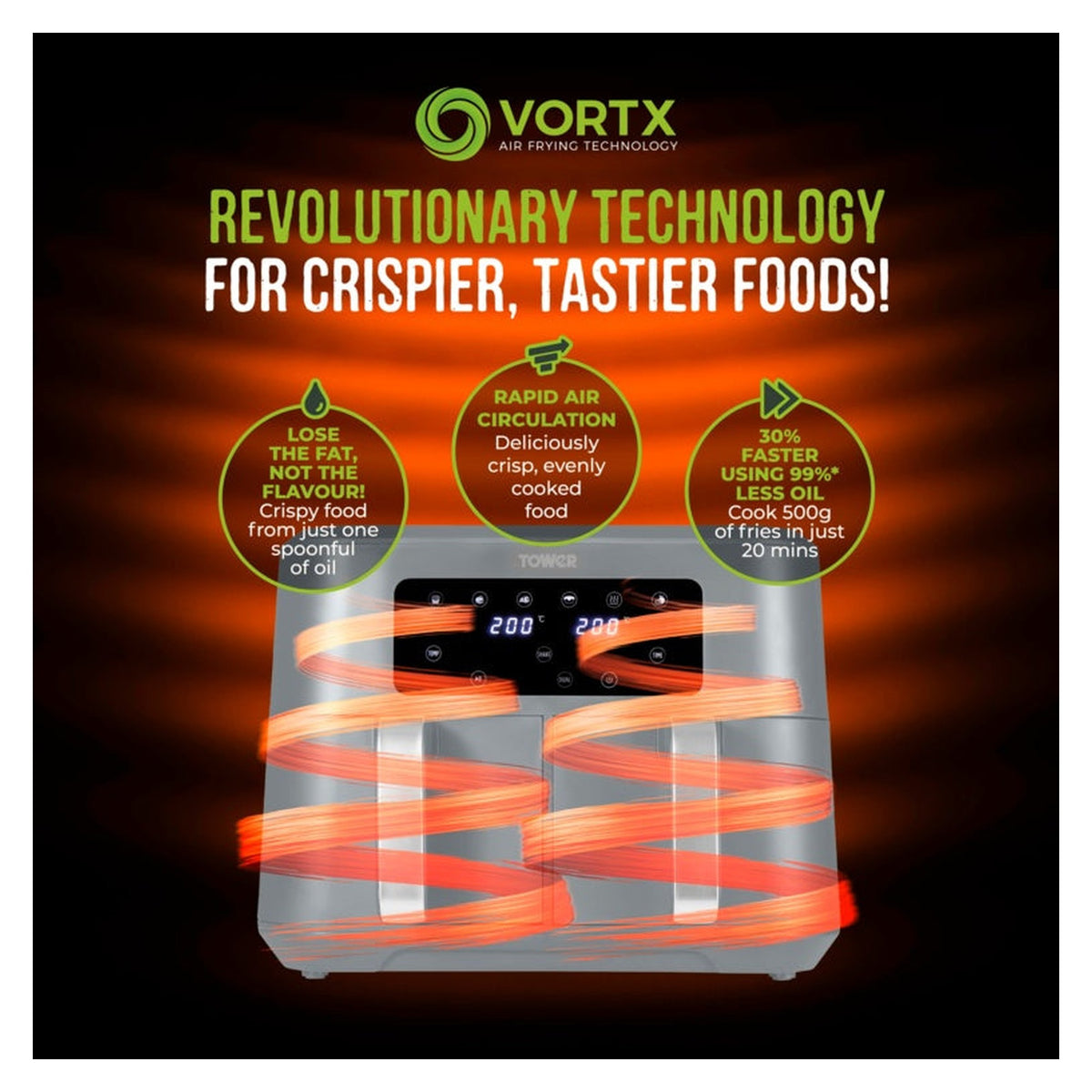Air Fryer Dual Basket Digital Gry - 8.5L, view 4