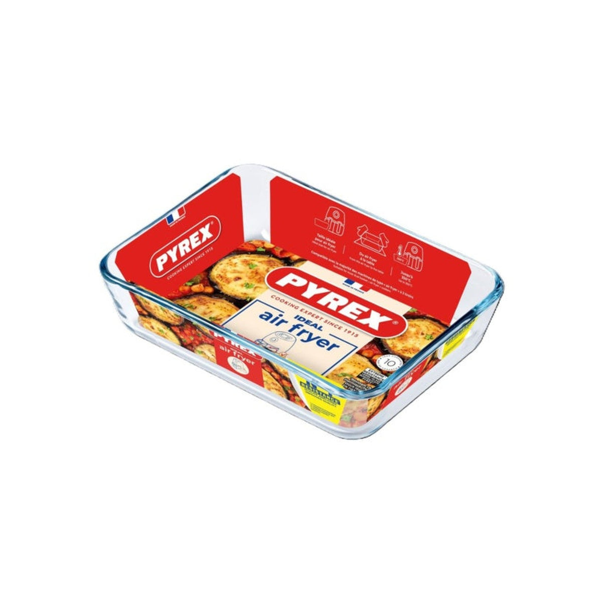 Air Fryer Rectangular Glass Dish - 0.8L