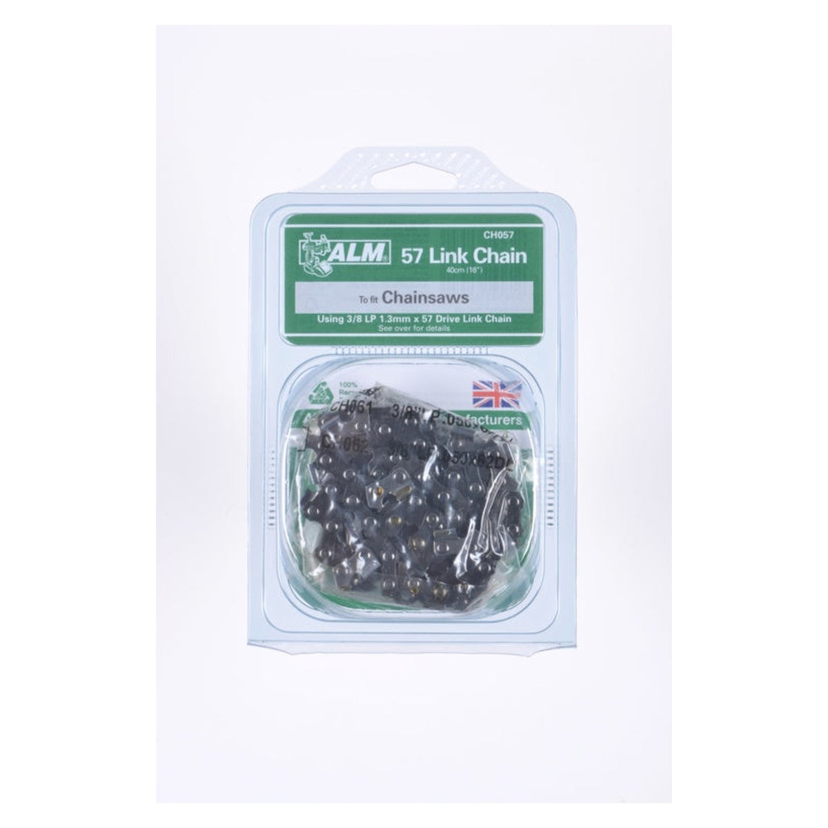 ALM 3/8 inch chainsaw chain, 57 links, for a 40cm bar